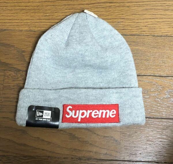 Supreme Box Logo Beanie Grey 15AW ボックスロゴ グレー ビーニー シュプリーム 赤 box ビーニー 半タグ