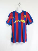バルセロナ #10 MESSI メッシ 09-10 ホーム ユニフォーム M ナイキ NIKE 送料無料 Barcelona サッカー シャツ_画像2