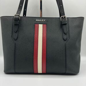 ●極美品/現行/A4可 ●肩掛け ●BALLY バリー トートバッグ ●スープラ トレスポ ●サフィアーノ レザー 本革 ●メンズ ビジネス ブラックの画像2