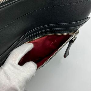 ●極美品/近年モデル/斜掛け/肩掛け ●BALLY バリー ●ショルダーバッグ ボディバッグ サコッシュ ●トレスポ レザー 本革 メンズ ブラックの画像5