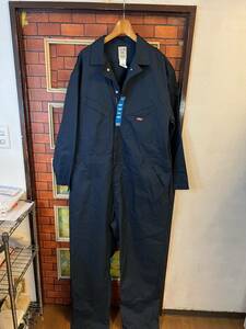 つなぎ ツナギ オールインワン 黒紺系 ディッキーズ dickies エンジニア メカニック 未使用　デットストック　xxl 2XL ビックサイズ　