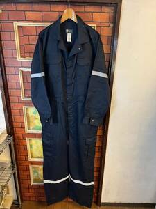  coveralls coverall all-in-one reflector size L navy blue series big size engineer mechanism nik outdoor America old clothes 