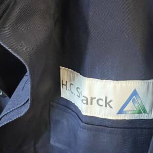 ワークジャケット カバーオール XLくらい 紺系 企業系 エンジニア メカニック ユーロ古着 アウトドアの画像3