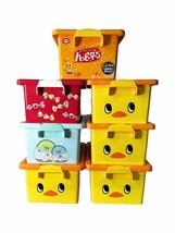 【静0302-6】お菓子 コンテナBOX ゴミ箱 小物入れ 7個 まとめ アミューズメント景品 ボックスのみ 中古品 現状品 コンテナボックス 収納_画像2