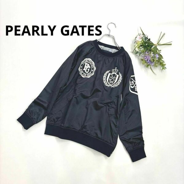 パーリーゲイツ　0/S レディーススニードジャック　蓄熱ブルゾン　ネイビー　PEARLY GATES