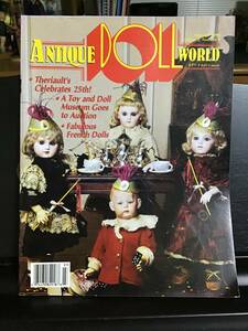1995年３,４月号 ANTIQUE DOLL WORLD 英語版　アンティークドール情報誌／Theriault's 25th、ミュージアム、ジュモーブック　長期保管品