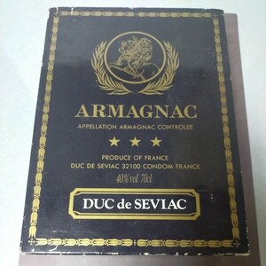 ARMAGNAC France アルマニャック / ブランデー 特級 / 70cl 40% DUC de seviac 700ml 古酒 /(AY)