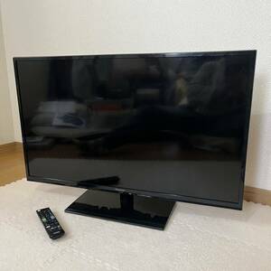 【中古美品】地上・ＢＳ・１１０度ＣＳデジタルハイビジョン液晶テレビ TH-L39C60 非正規リモコン付き 非正規電源コードB-CASカード付属