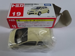 タカラトミー トミカ No.19 ダイハツ ミラ 1/56 軽自動車 ミニカー TAKARA TOMY TOMICA DAIHATSU Mira Kei - CAR Toy Miniature