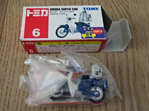 トミカ 赤箱 TOMICA No.6 1/33 Honda SUPER CUB ホンダ スーパーカブ バイク オートバイ 原付 ミニカー Motorcycle Miniature Toy