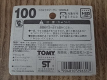 未開封品 トミカ 絶版 No.100 フォルクスワーゲン 1200LSE VW TOMICA Volkswagen Beetle 1/60 ビートル ミニカー ミニチュアカー Toy car_画像2