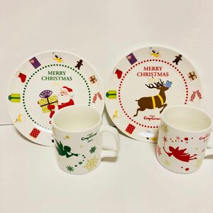 【新品】 コージーコーナー　クリスマスプレート マグカップ　４点セット