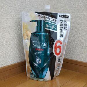 お値下げ　大容量の6個分 CLEARクリア フォーメン トータルケア スカルプ シャンプー グリーン 1680グラム x 1 詰替