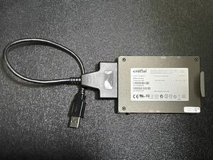 CRUCIAL SSD 256GB 動作確認済み アダプター付き