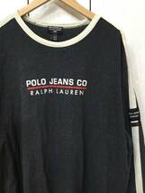 POLO JEANS RALPH LAUREN ラルフローレン コットン長袖Tシャツ ロンT メンズXL 良品_画像2