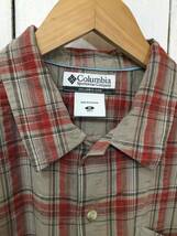 COLUMBIA コロンビア コットン半袖シャツ チェックシャツ アウトドアカジュアル メンズM 良品綺麗_画像3