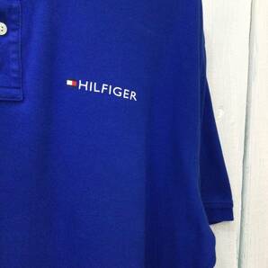 TOMMY HILFIGER トミーヒルフィガー コットン半袖ポロシャツ プリント ポロシャツ メンズL 良品の画像4