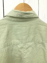 CALVIN KLEIN カルバンクライン リネンシャツ 半袖シャツ 単色無地 メンズXL 大きめ 良品_画像8