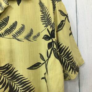 CARIBBEAN シルクシャツ アロハシャツ ハワイアン シルク半袖開襟シャツ メンズM 良品綺麗の画像5