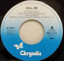 匿名・送料無料！　ブロンディ / Blondie　EP　「コール・ミー/CALL ME」_画像2