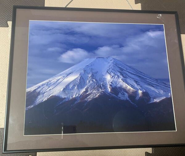 額縁入り写真　富士山