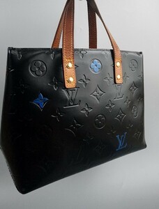 LOUIS VUITTON　ルイヴィトン　ヴェルニ　モノグラム　リードpm　ハンドバッグ　黒