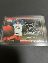 2011 Topps Diamond ANNIVERSARY TOM SEAVER autograph auto 　オート　トム　シーバー　サイン　60枚限定 42/60_画像2