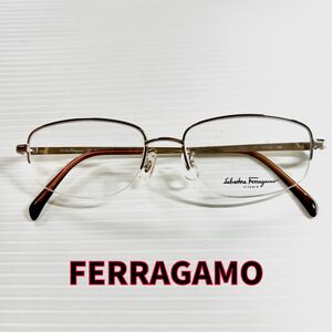 42%割引！ferragamo 1668T 509 チタン　ヴィンテージ　新品未使用　メガネフレーム