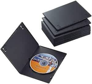 エレコム トールケース DVD BD 対応 スリム 1枚収納 10個セット CCD-DVDS03BK 幅136mm×奥行7mm×高