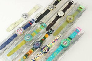 スウォッチ 腕時計 まとめて 9点 クロノグラフ SCUBA 200 Atlanta1996 など SWATCH スキューバ オリンピック 【彩irodori】