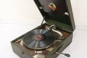 VICTOR ビクター Victrola ビクトローラー ポータブル 蓄音機 レコードプレーヤー アンティーク 【彩irodori】