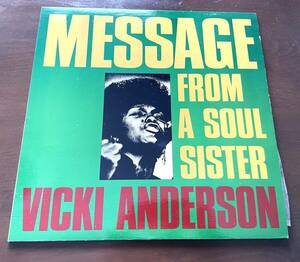 U.S.★LP盤 　VICKI ANDERSON　／MESSEGE FROM A SOUL SISTER　FUNK／DISCO ★レコード番号：FF 1028