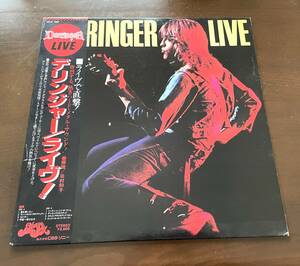 格安！！帯付き！国内盤★　デリンジャー【DERRINGER】／ライヴ！【LIVE】レコード番号：25AP 588