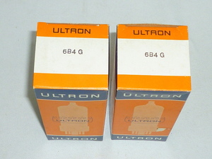 ULTRON 真空管　6B4G　2本　中古品　現状　元箱