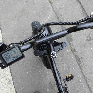 1円～ディスク式 MTB オイルブレーキ 折り畳み 電動自転車 48V 7段 20インチ4.0型 黒色 動作確認済 3163の画像4