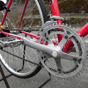 1円～昭和 Panasonic クロスバイク NISHIO ORDER SHIMANO 14速 タイヤ新しい 赤色 中古自転車 3201の画像8