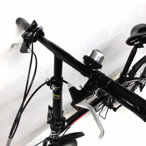 1円～YICHI ディスク式 折り畳み自転車 SHIMANO 7速 20インチ 黒色 3233の画像3