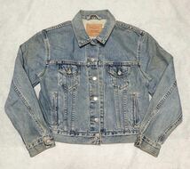 10 レディース◆Levi's リーバイス◆色落ち抜群 90's USA製 77715-0220 フォースモデル 4th デニムジャケット ジージャン M_画像2