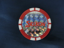 ボールマーカー　SRIXON　スリクソン　松山英樹　サイン　カジノチップ型　_画像1