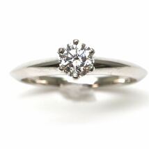 TIFFANY&Co.(ティファニー）◆Pt950 天然ダイヤモンドリング◆A◎ 約3.6g 8.5号 0.28ct diamond ジュエリー ring 指輪 ED6/EE1_画像2