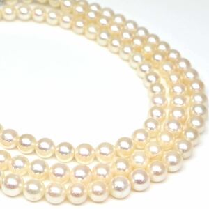 ◆アコヤ本真珠ネックレス/16◆M 約39.0g 約81.5cm 5.5mm珠 pearl パール jewelry necklace ジュエリー DB0/DC0