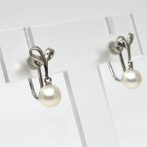 MIKIMOTO(ミキモト)◆アコヤ本真珠イヤリング◆M 約2.7g 6.5mm珠 パール pearl diamond ジュエリー necklace jewelry DA3/DA3_画像4