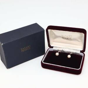 TASAKI(田崎真珠)箱付き◆アコヤ本真珠イヤリング◆M 約3.1g 7.0mm珠 パール pearl diamond ジュエリー necklace jewelry DA5/DB0