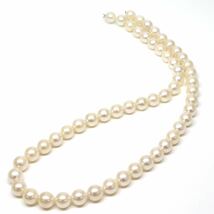 ◆アコヤ本真珠パーツ③◆M 約25.2g 約38.0cm 6.5-7.0mm珠 pearl パール jewelry necklace ジュエリー DE0/DI0_画像3