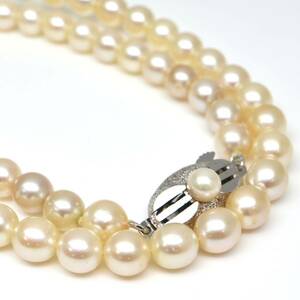 ◆本真珠ネックレス/ 23 ◆M 約24.0g 約40.5cm 6.0mm珠 pearl パール jewelry necklace ジュエリー DB5/DH0