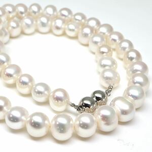 ◆本真珠ネックレス/ 38 ◆M 約55.9g 約44.0cm 4.0-4.5mm珠 pearl パール jewelry necklace ジュエリー DE0/DE0