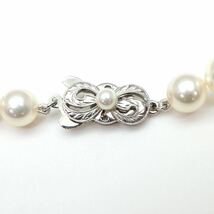 MIKIMOTO(ミキモト)高品質!!◆アコヤ本真珠ネックレス②◆M 約32.5g約43.0cm 6.5-7.0mm珠 pearl パール jewelry necklaceジュエリーDA0/EE1_画像7