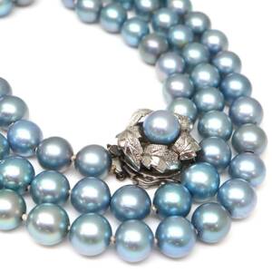 ◆アコヤ本真珠ロングネックレス/ 28 ◆M 約68.6g 約82.0cm 7.5mm珠 pearl パール jewelry necklace ジュエリー DB0/DE0