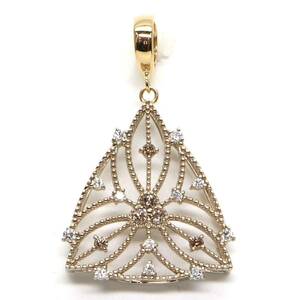 ◆K18 天然ダイヤモンド/天然ブラウンダイヤモンドペンダントトップ◆M 約4.7g diamondジュエリー necklace pendant ED2/ED2