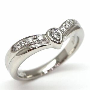 新品仕上げ済み!POLA jewelry(ポーラ)◆Pt900 天然ダイヤモンドリング◆M 約7.1g 13.5号 diamond ジュエリー ring 指輪 EC8/EC8